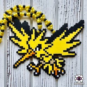 Zapdos Perler Necklace